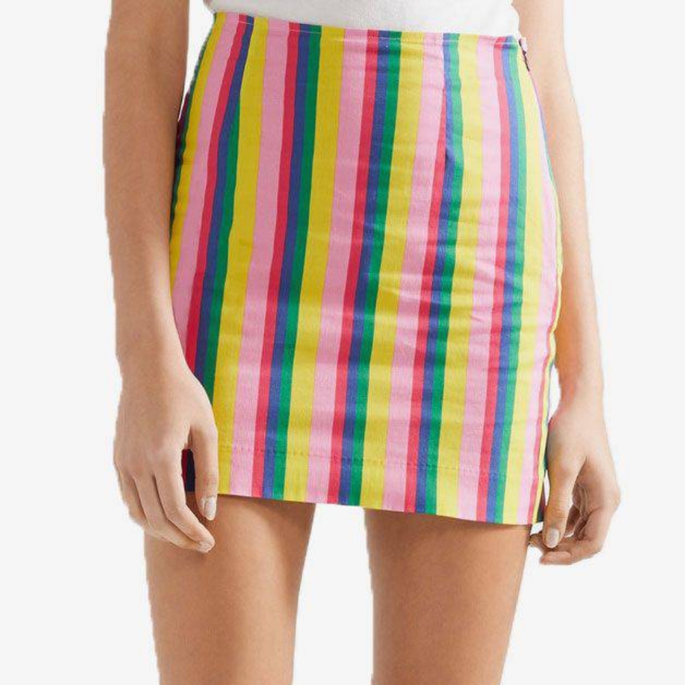 Staud panda mini skirt size 8 NWT